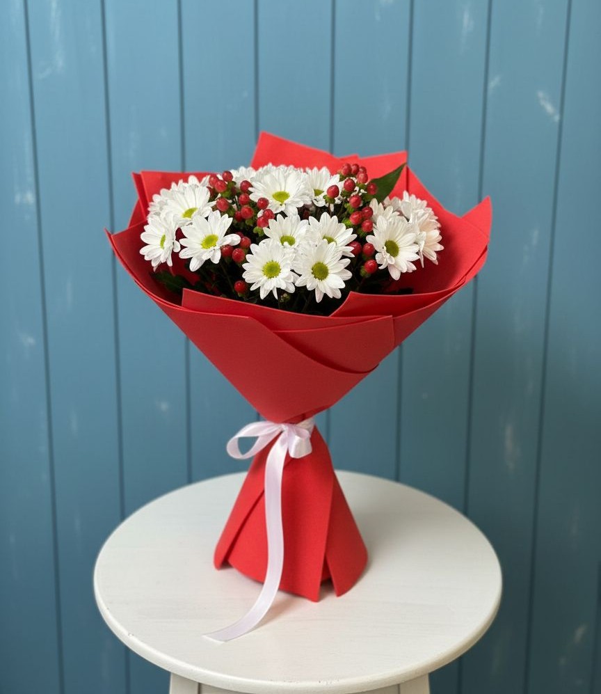 Букет цветов из: Хризантемы в Абадзехском