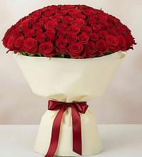 Букет 101 Красная роза Милано в Абадзехском