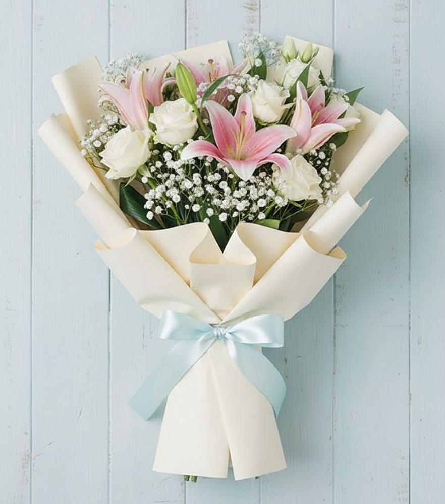 Букет цветов из: Лилии в Абадзехском