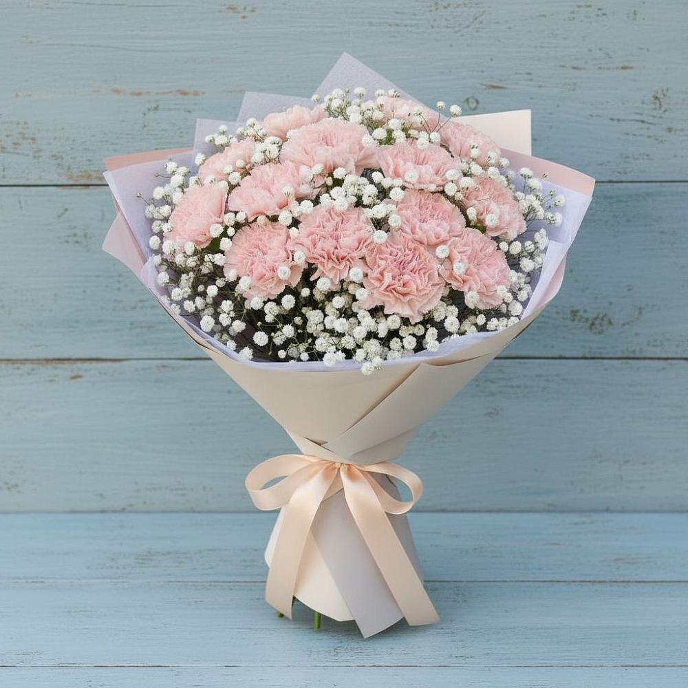 Букет цветов из: Гвоздики в Абадзехском