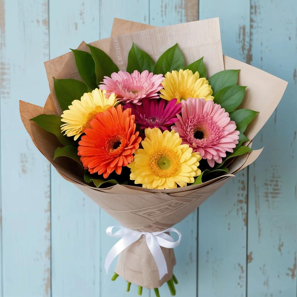 Букет цветов из: Герберы в Абадзехском