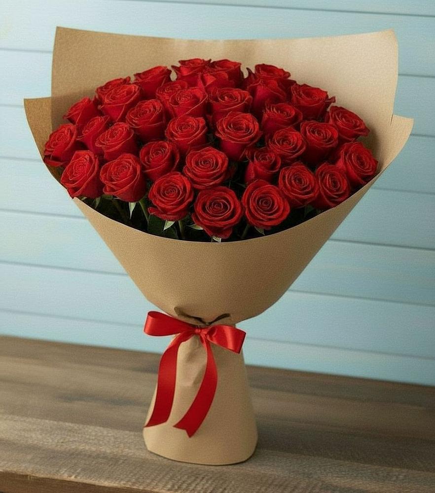 Букет Красные розы Милано в Абадзехском