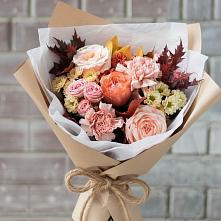 Букет цветов из:  Гвоздики, Хризантемы и Розы в Абадзехском