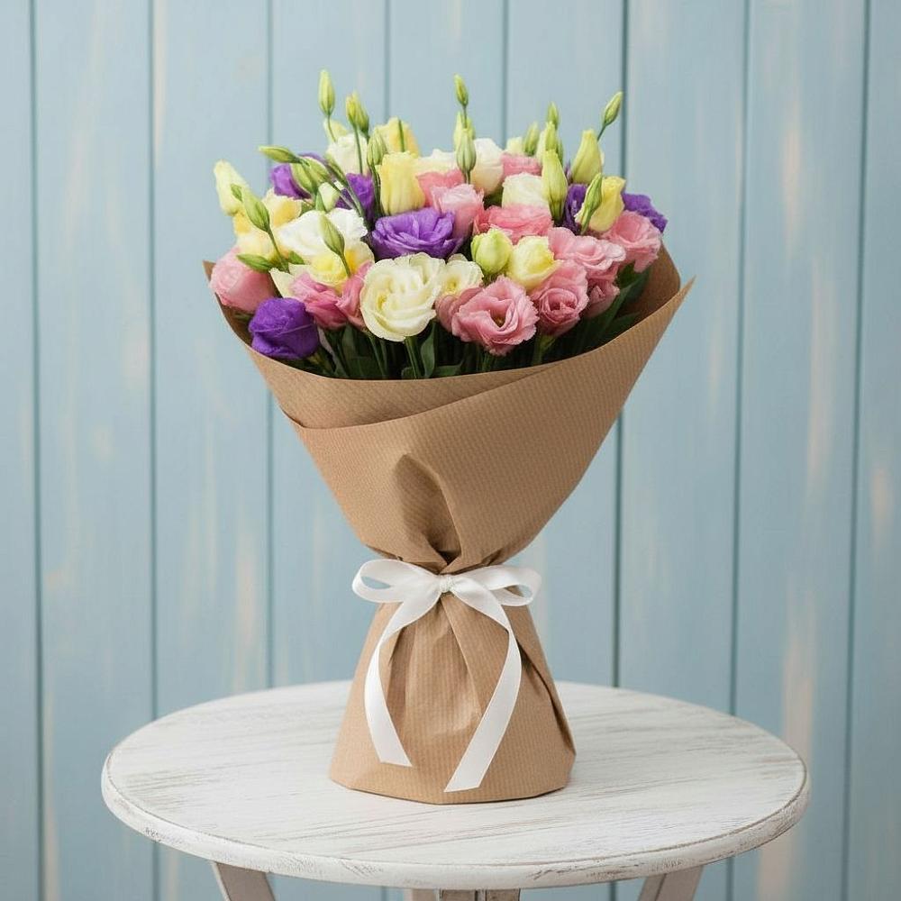 Букет цветов из: Лизиантусы в Абадзехском