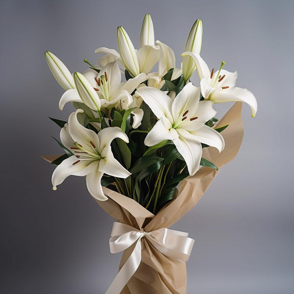 Букет цветов из: Лилии в Абадзехском
