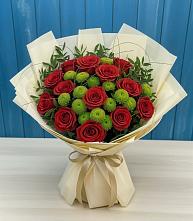 Букет цветов из:  Розы и Хризантемы в Абадзехском