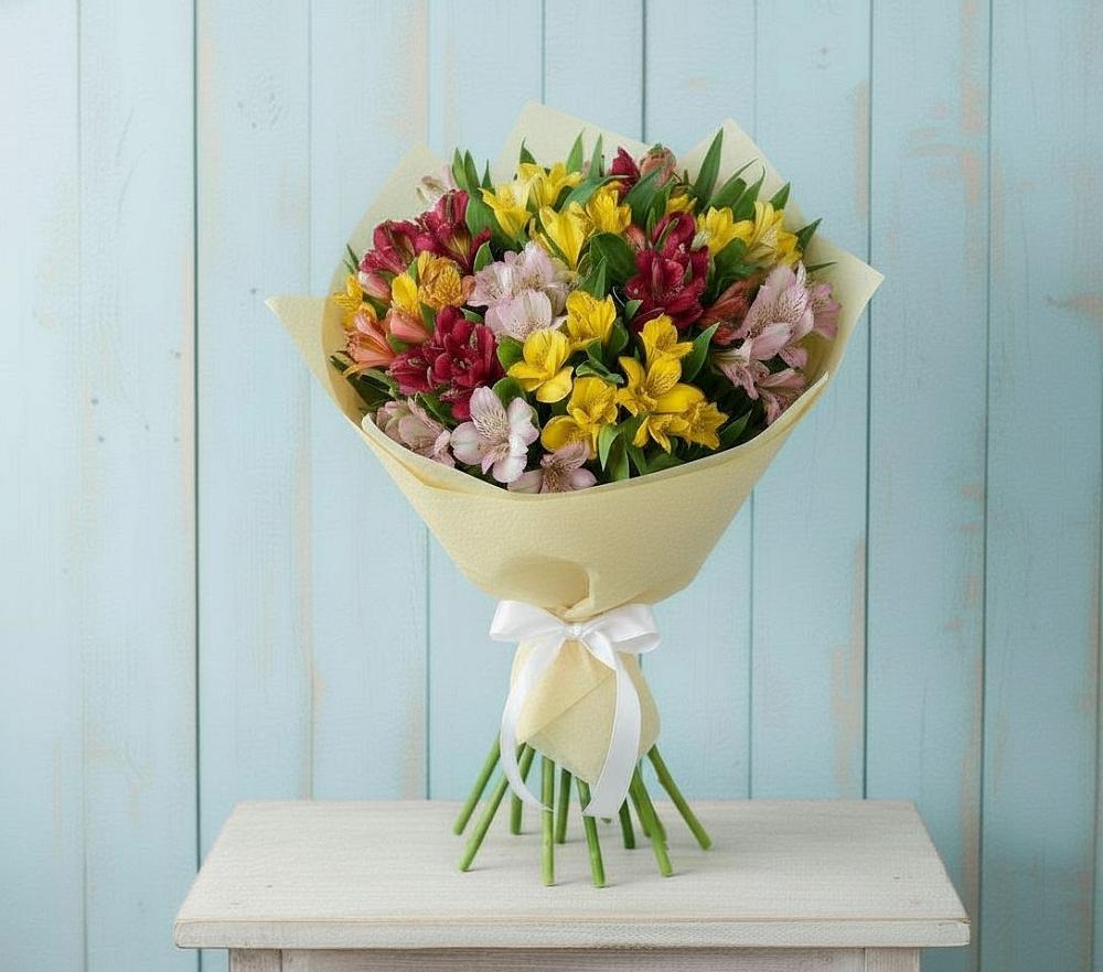 Букет цветов из: Альстромерии в Абадзехском