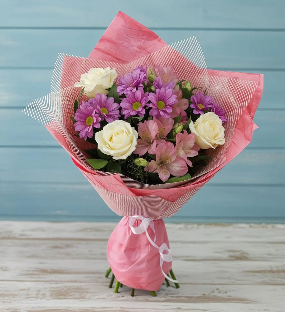 Букет цветов из: Герберы в Абадзехском