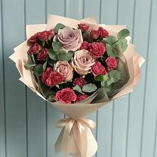 Букет цветов из:  Гвоздики и Розы #REPLACE_PRED# Абадзехском