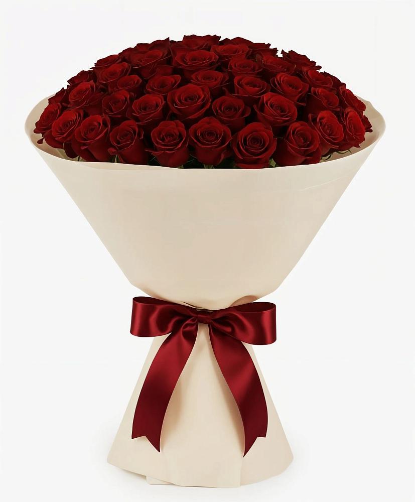 Букет 101 Бордовая роза Блэк Бакарра в Абадзехском