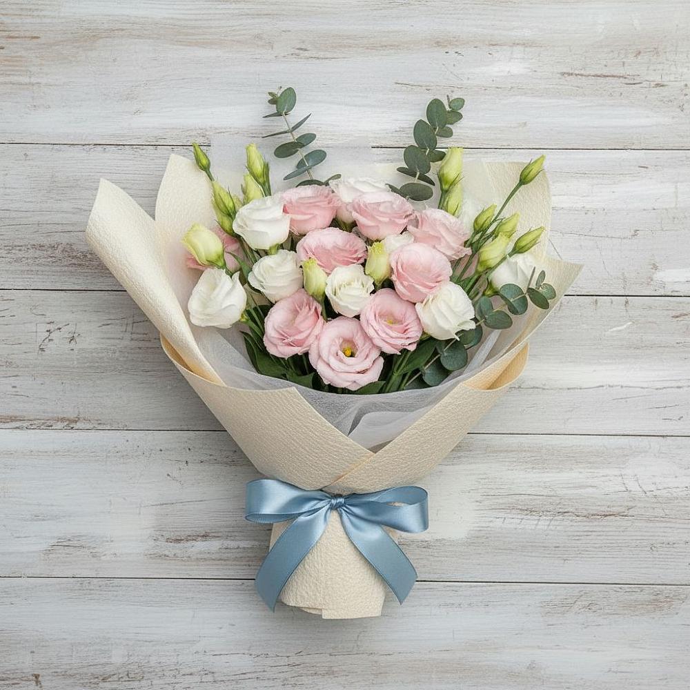 Букет цветов из: Лизиантусы в Абадзехском